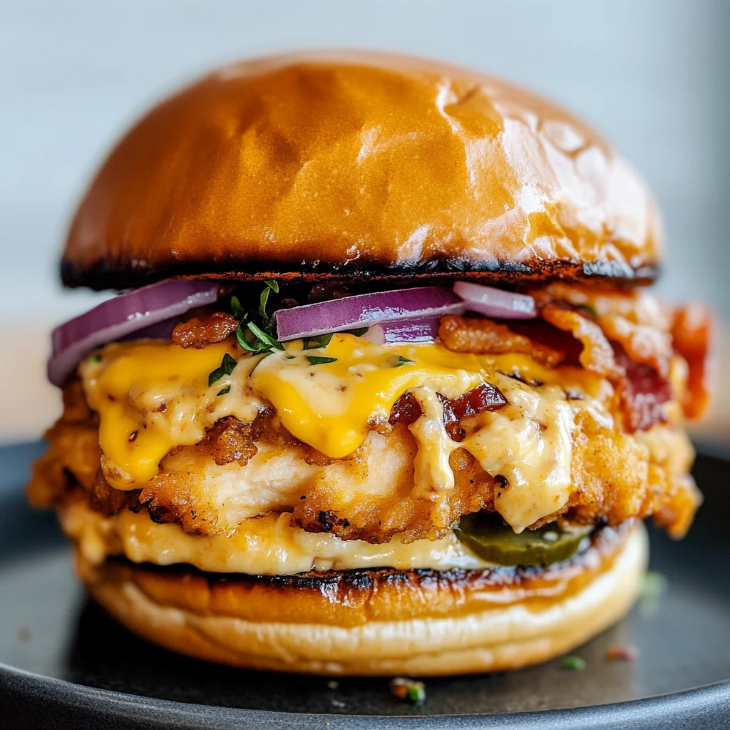 Smash Chicken Burger