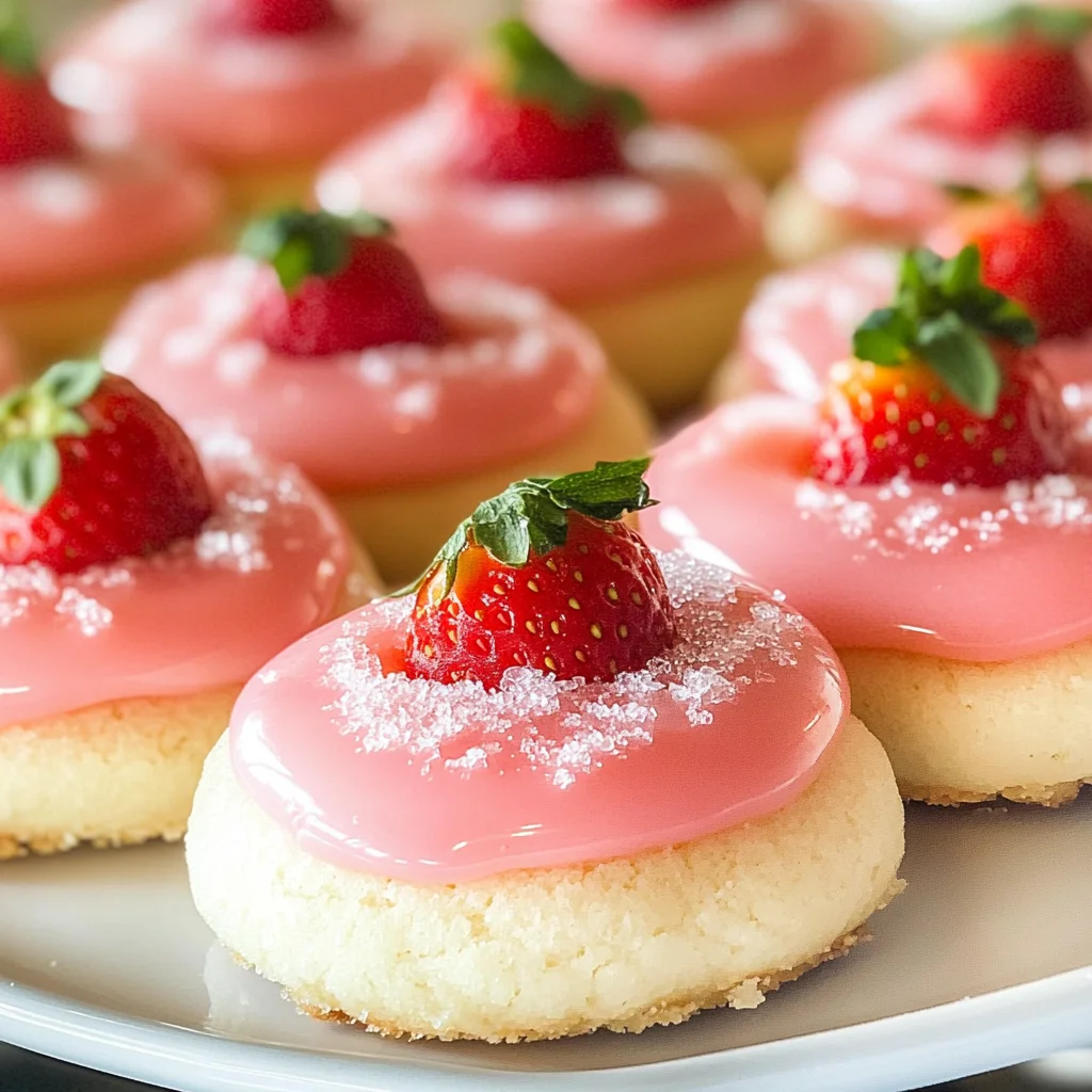 Strawberry Lemonade Melt Away Cookies