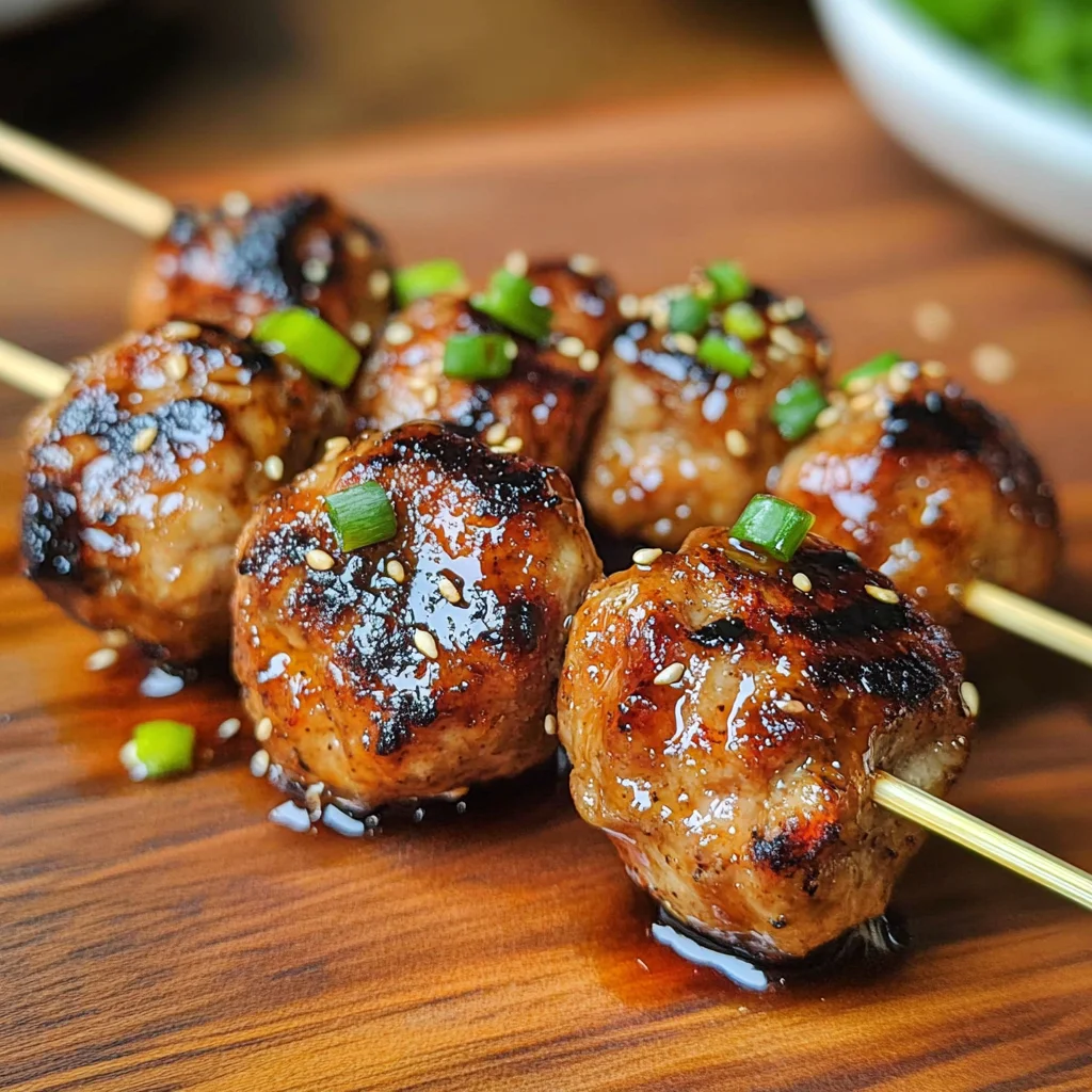 Tsukune (Japanese Chicken Meatballs) Recipe