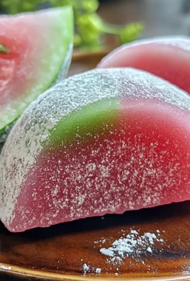 Watermelon Mochi