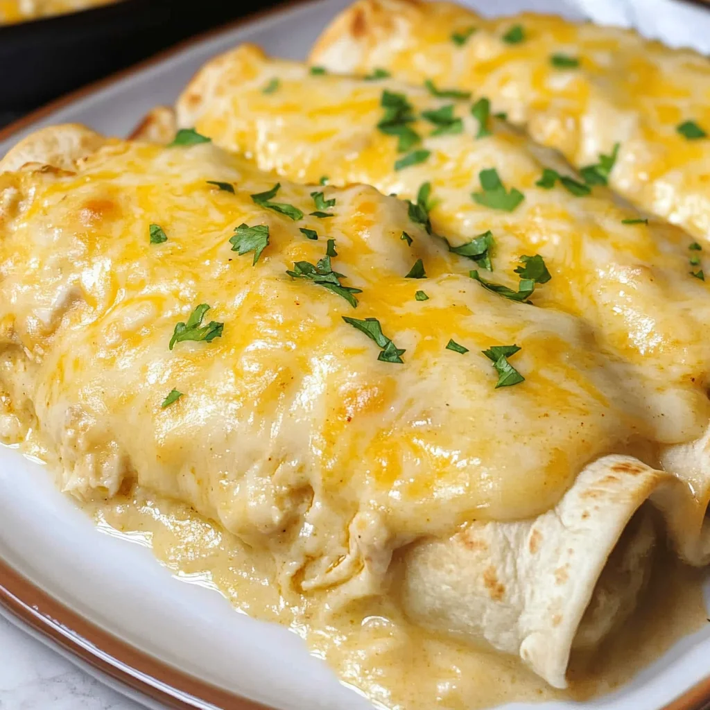 White Chicken Enchiladas
