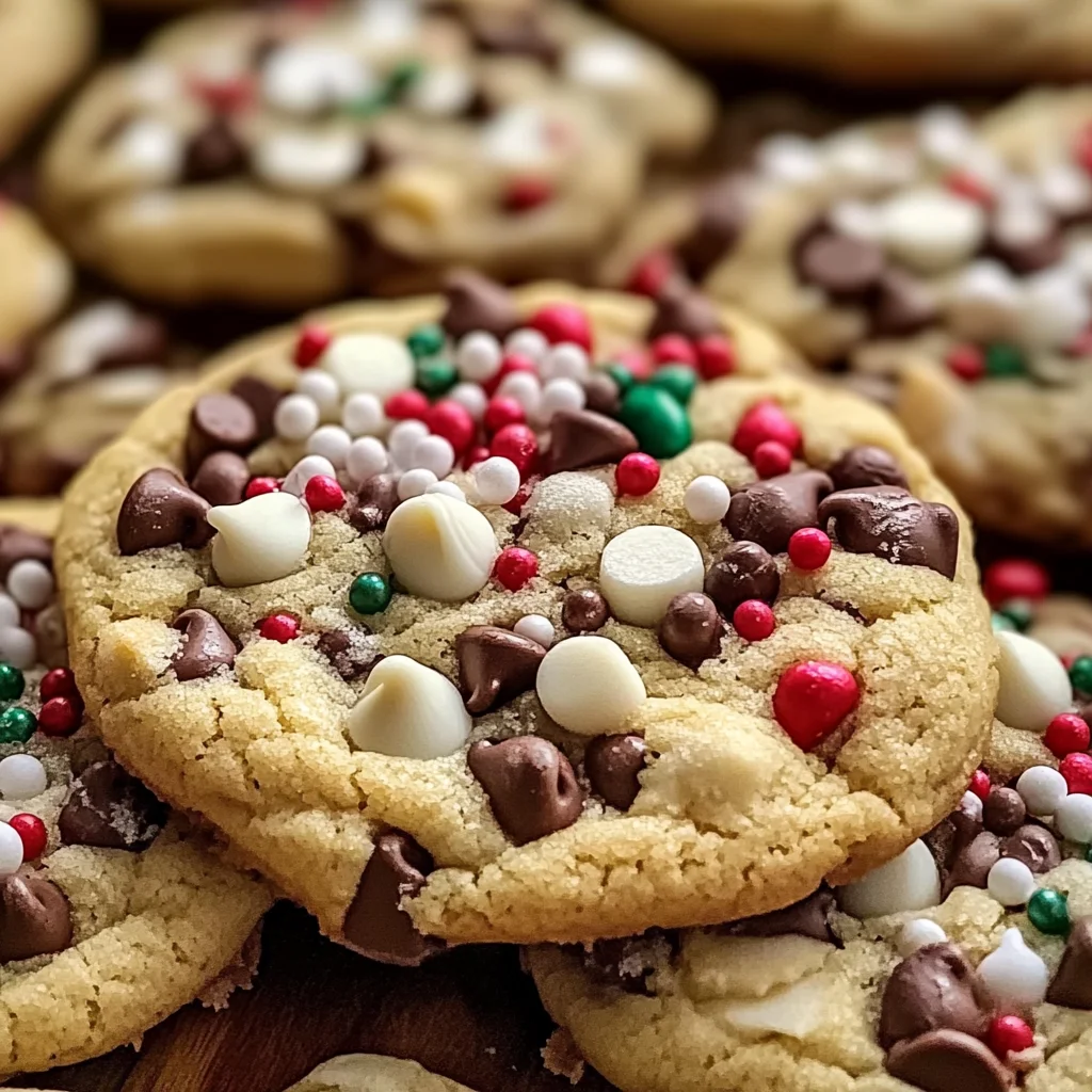 Winter Wonderland Chocolate Chip Christmas Cookies
