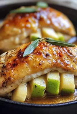 Apple and Brie Stuffed Chicken with Maple Dijon Glaze