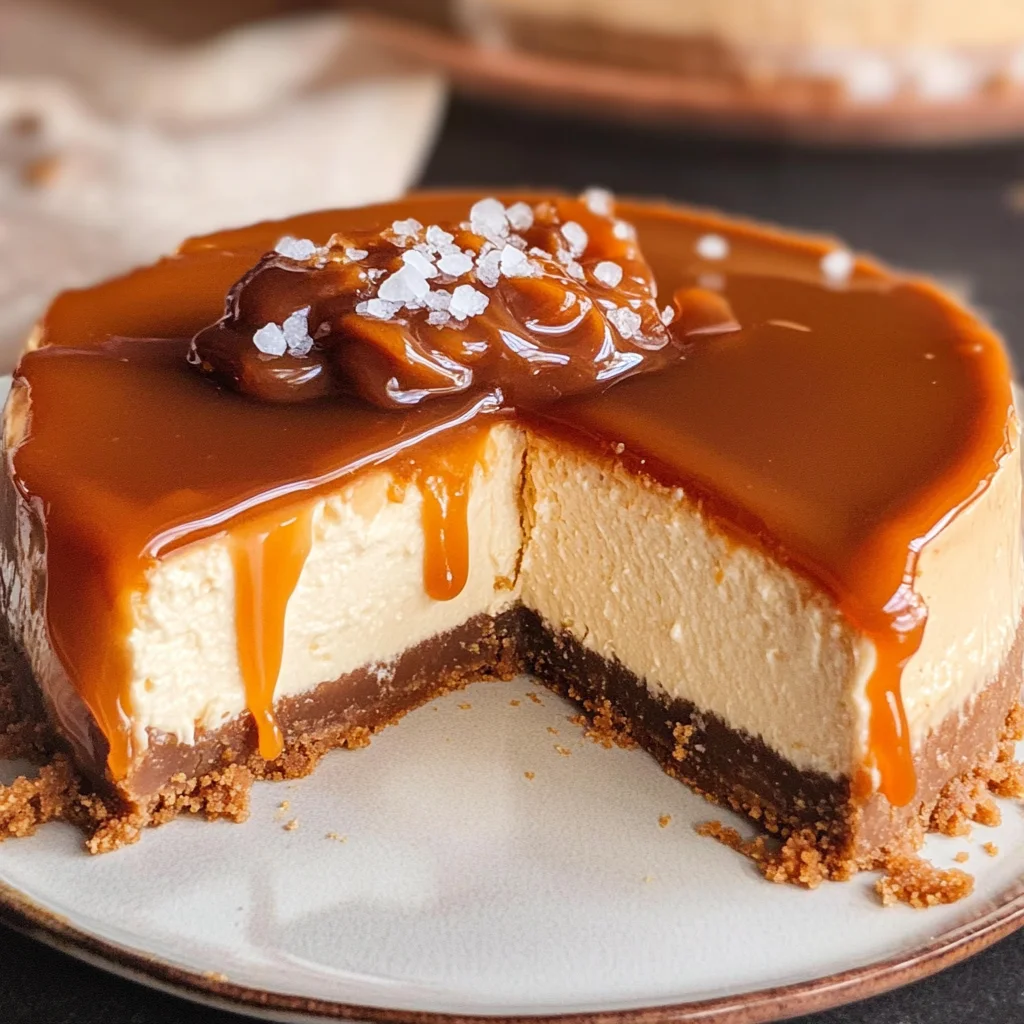 BEST SALTED CARAMEL CHEESECAKE RECIPE