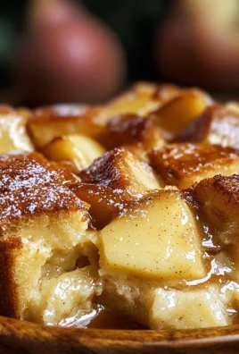 Cardamom Pear Bread Pudding