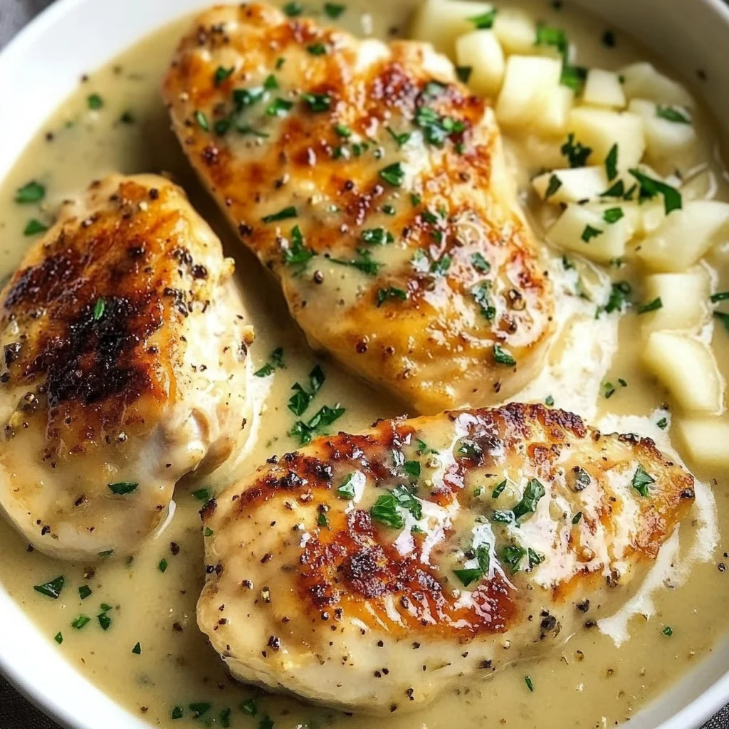 Chicken in White apple vinegar Sauce