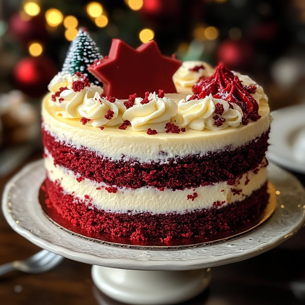 Christmas Red Velvet Cheesecake Recipe