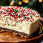 Christmas Sugar Cookie Cheesecake