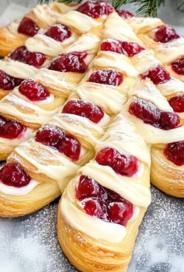 Christmas Tree Cream Cheese Danish