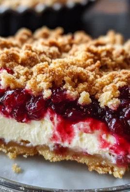 Cranberry Cream Cheese Crumb Pie