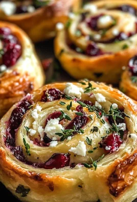 Cranberry Cream Cheese Pinwheels with Feta & Herbs