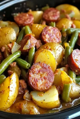 Crock Pot Swamp Potatoes with Sausage & Veggies
