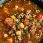 Crockpot Vegetable Beef Soup