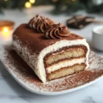 Gourmet Tiramisu Yule Log Cake