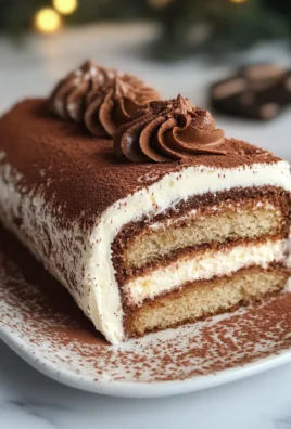 Gourmet Tiramisu Yule Log Cake