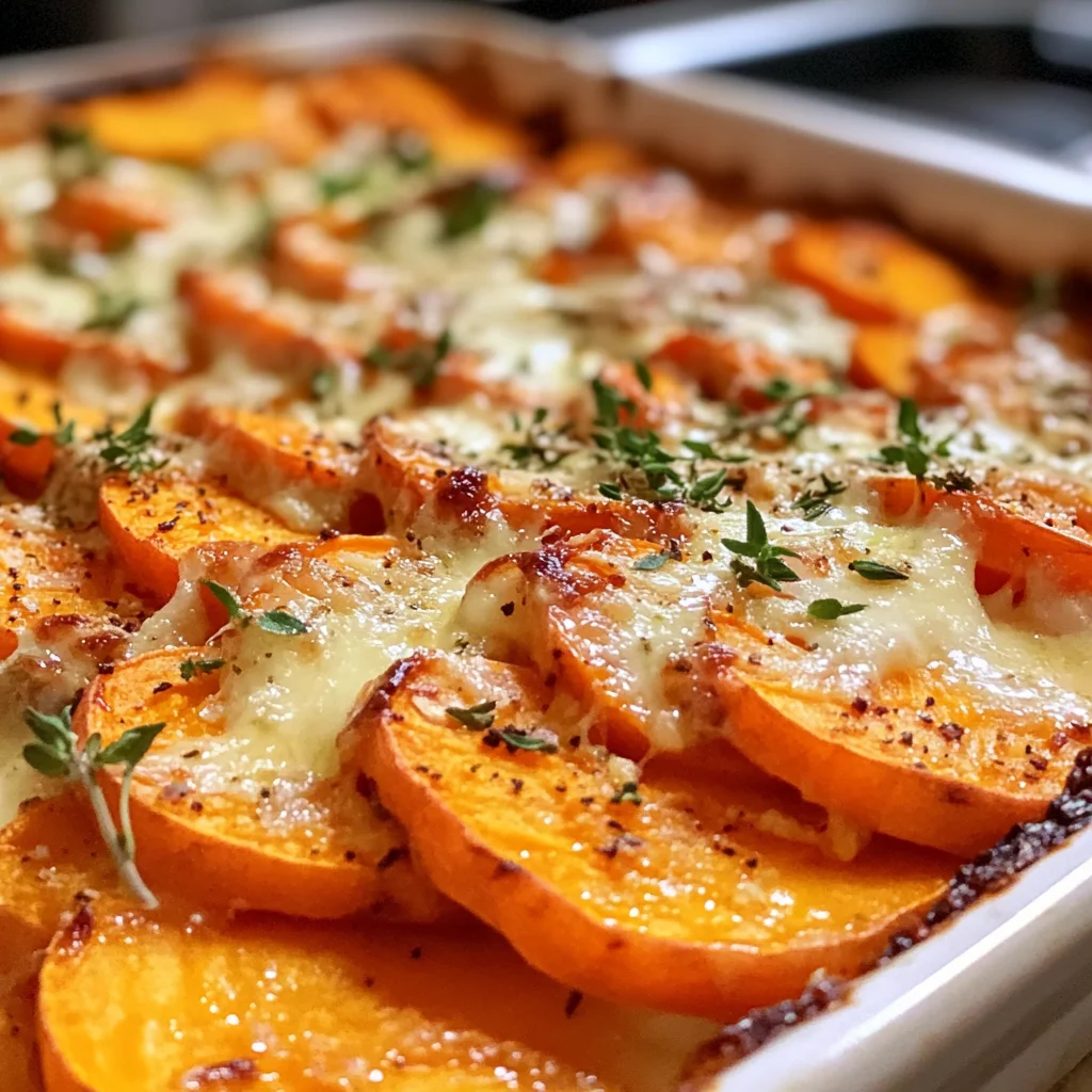Homemade Garlic Butter Sweet Potato Bake - apple vinegarandcookie