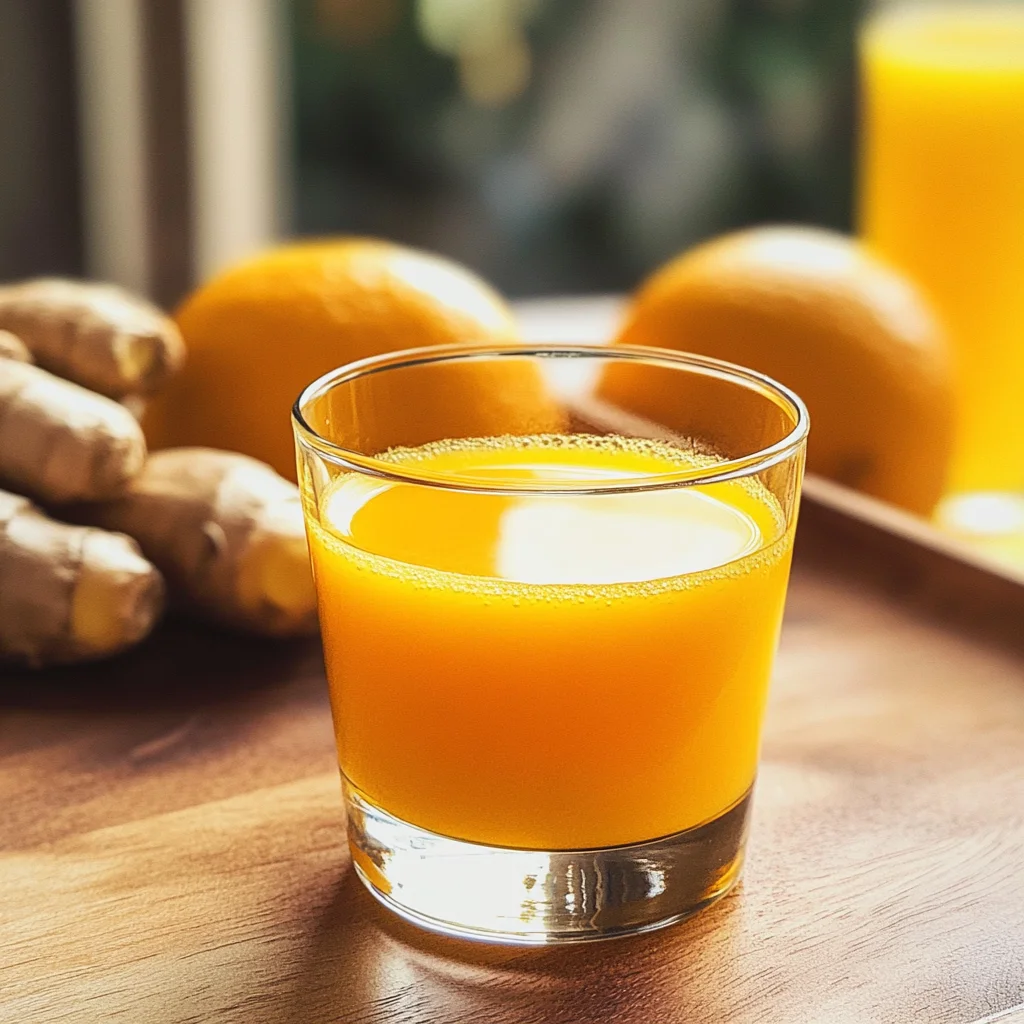 Homemade Ginger and Turmeric Immunity Shots