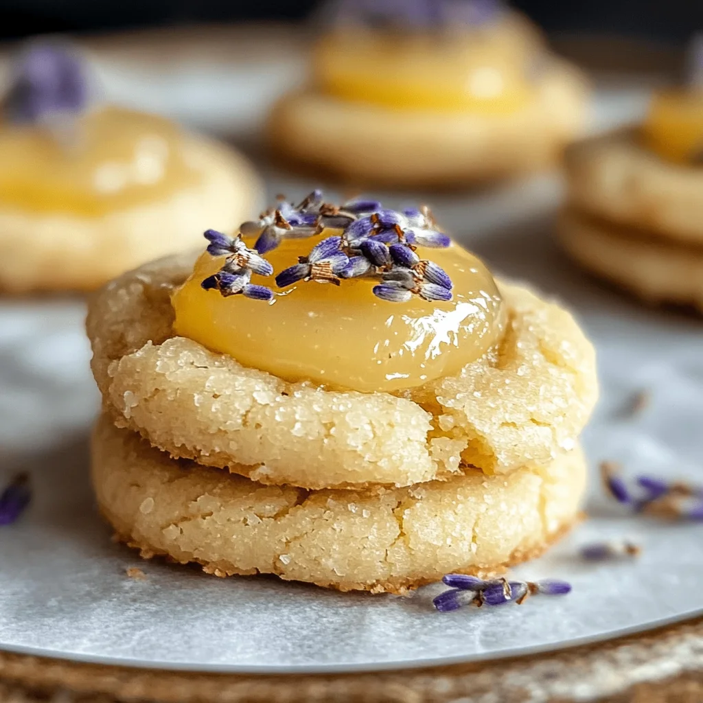 Lemon Lavender Thumbprint Cookies