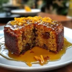 Orange & Cardamom Date Cake with Honey Drizzle