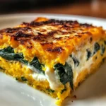 Pumpkin Spinach Polenta Casserole is a must-try dish!