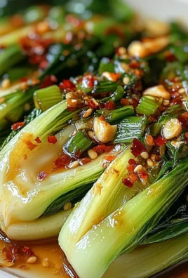 Quick Bok Choy with Ginger Chili Sauce