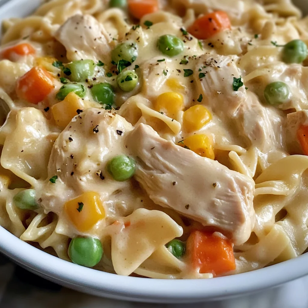 Quick Chicken Pot Pie Pasta