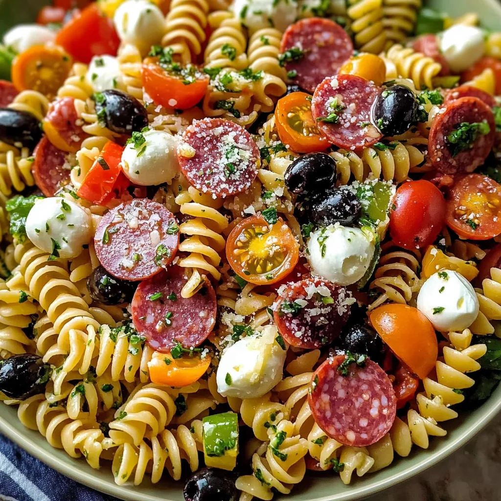 Quick Italian Pasta Salad (with 1 Secret Ingredient) - Alrightwithme