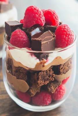 Raspberry Brownie Parfaits