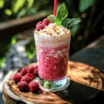 Raspberry Coconut Mojito