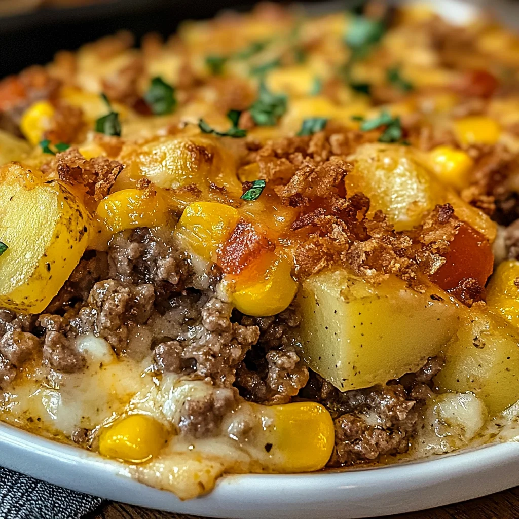 Slow Cooker Cowboy Potato Casserole