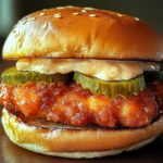 Spicy Chicken Sandwich with Creamy Homemade Sauce