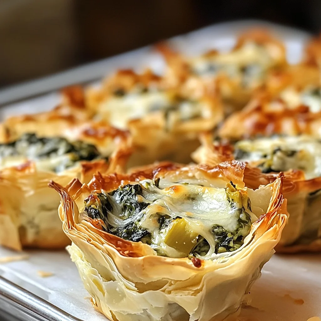 Spinach and Artichoke Dip Cups