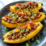 Stuffed Plantains (Canoas de Platanos)