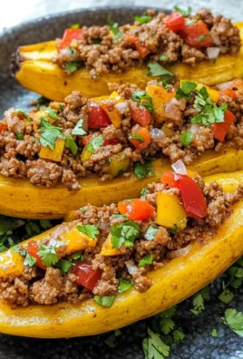 Stuffed Plantains (Canoas de Platanos)