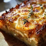 CHEESY CRUSTED CARAMELISED LEEK