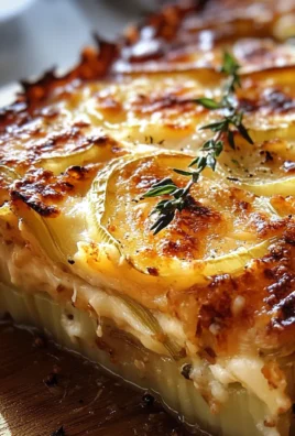 CHEESY CRUSTED CARAMELISED LEEK