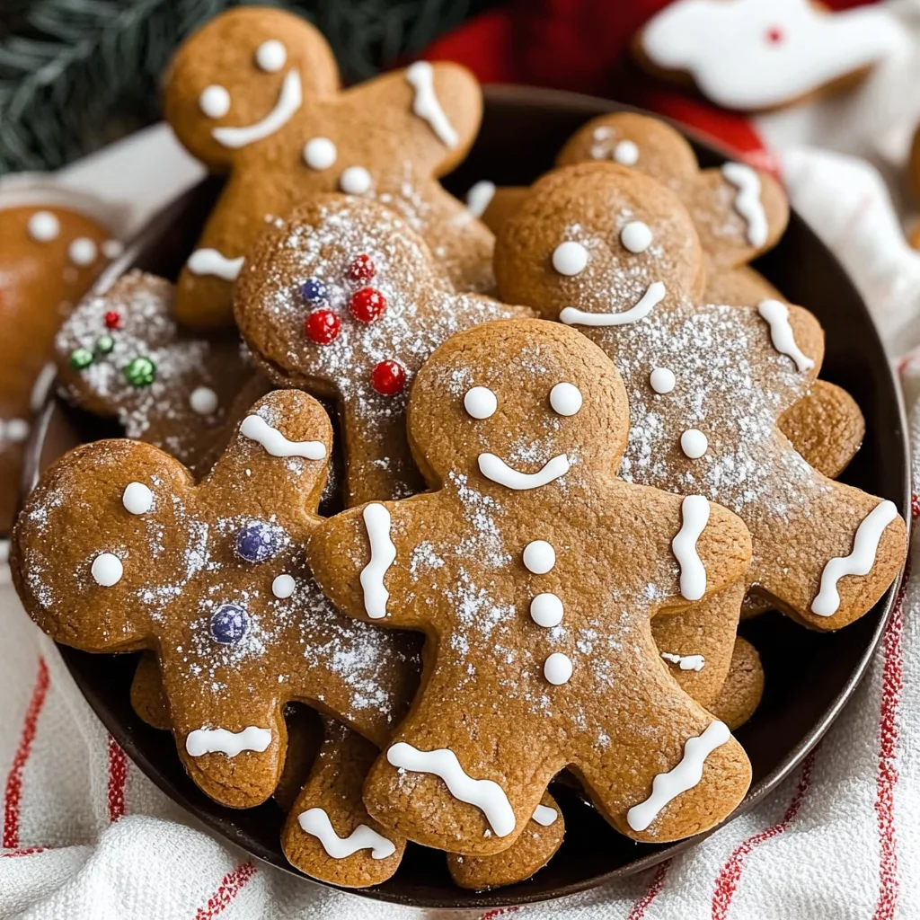 Chewy Gingerbread Man Cookies