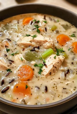 Creamy Crockpot Chicken Wild Rice Soup