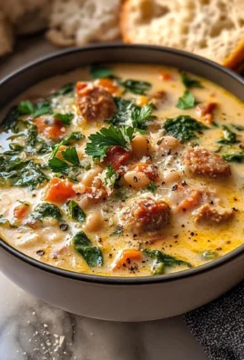 Creamy Tuscan White Bean Lemon Soup