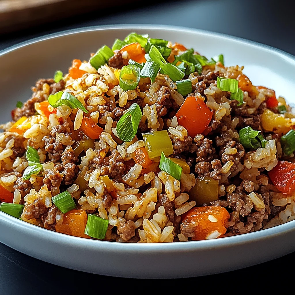 Dirty Rice with Ground Beef