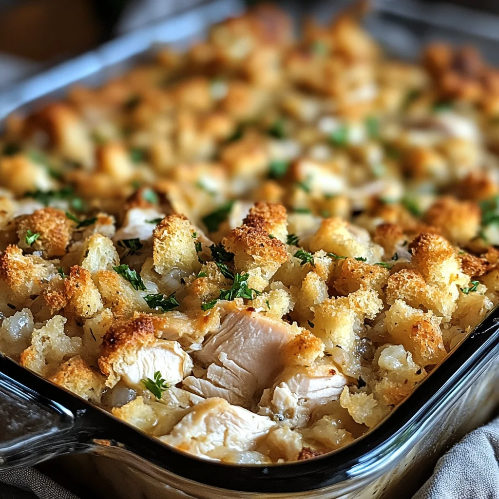 Dolly’s Chicken and Stuffing Casserole