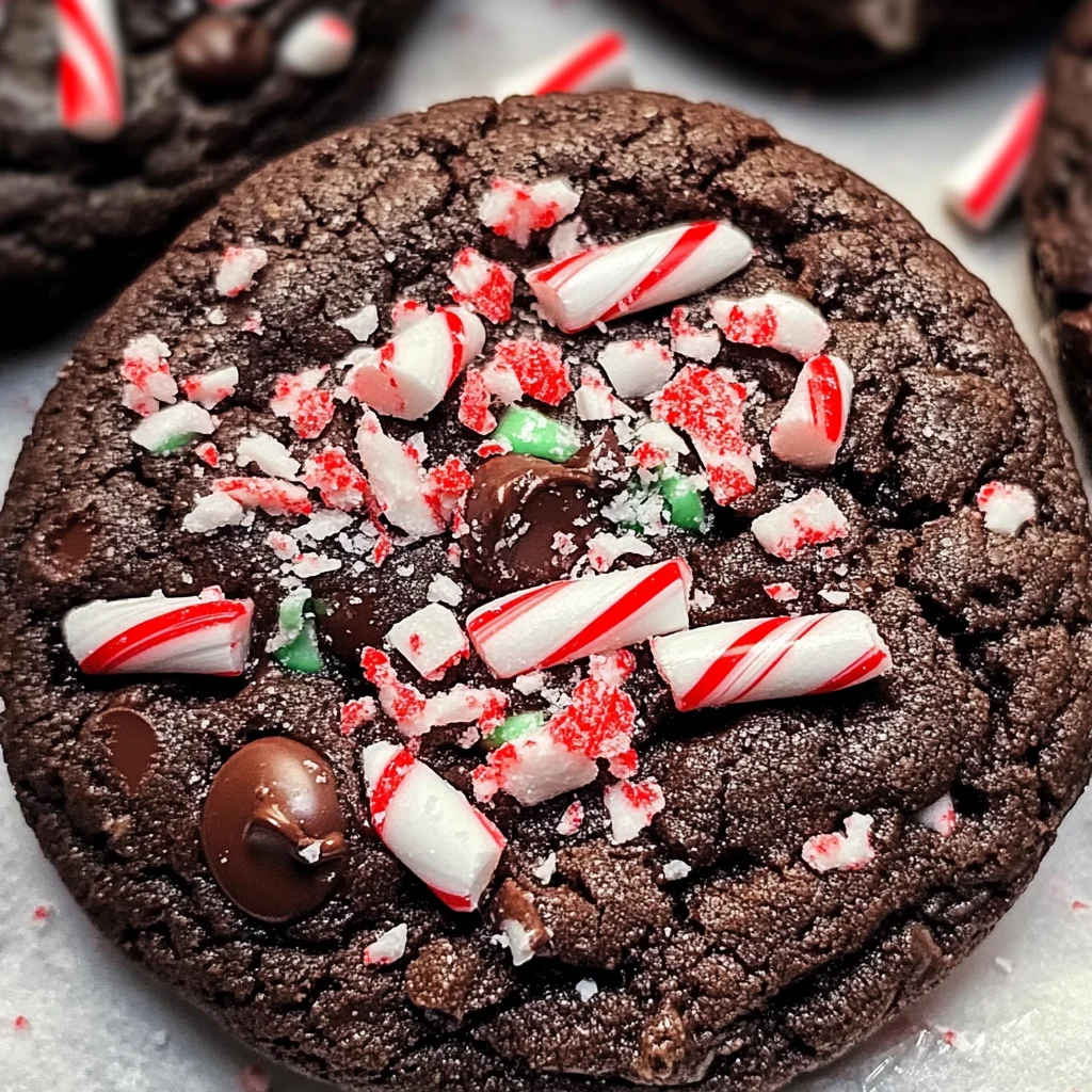Double Chocolate Peppermint Cookies