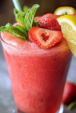 Frozen strawberry lemonade