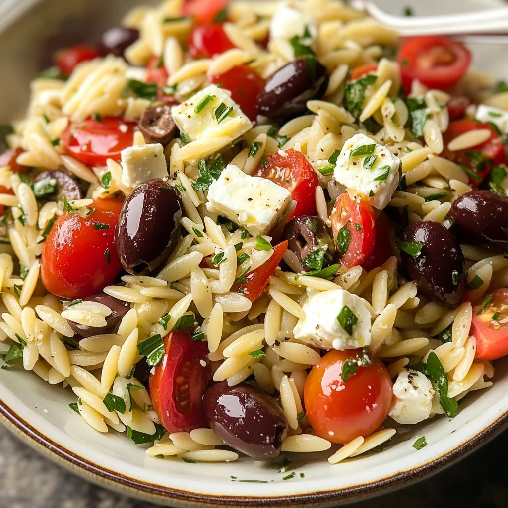 Greek Orzo Pasta Salad