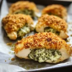 Healthy Pesto Stuffed Chicken Breast