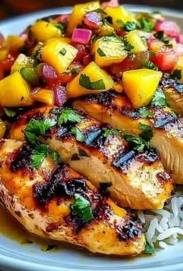 Lemon Ginger Chicken with Pineapple Mango Salsa