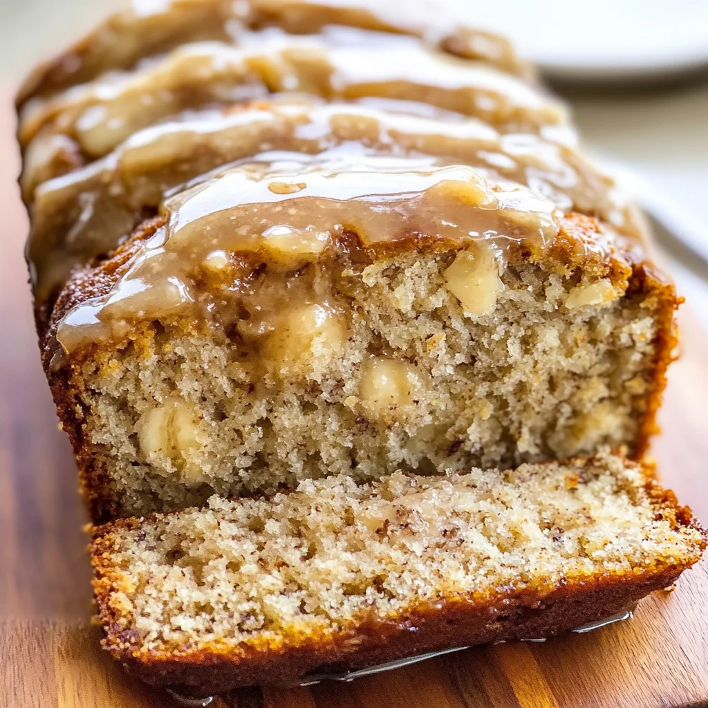 Maple Glazed Banana Bread