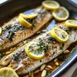 Mediterranean Herb and Lemon Baked Branzino