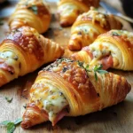 Mini Croissants Pizza pour l’Apéro : Un Délice Feuilleté et Savoureux