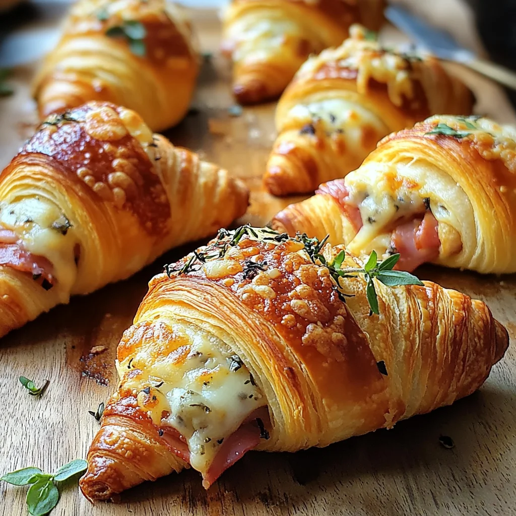 Mini Croissants Pizza pour l’Apéro : Un Délice Feuilleté et Savoureux